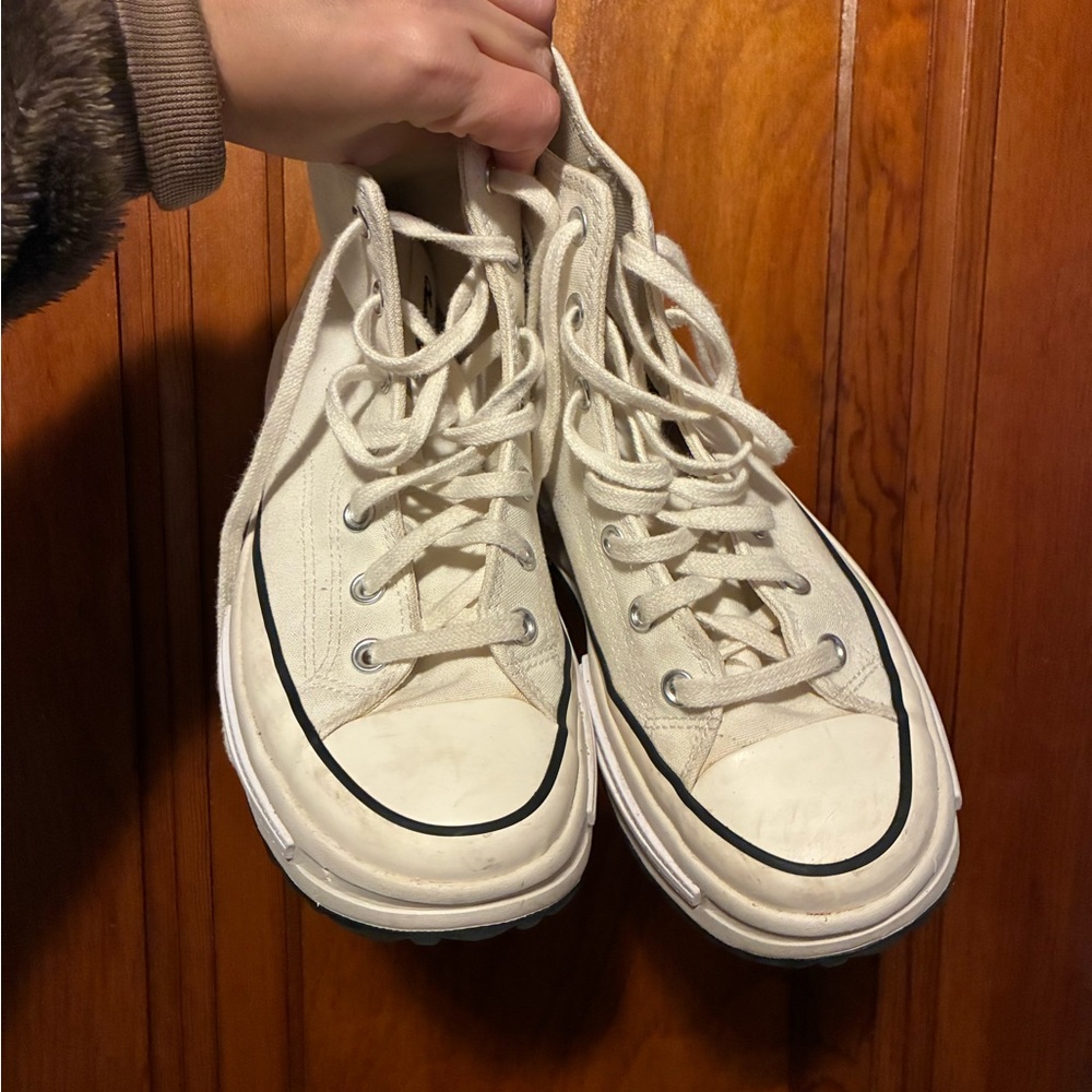Converse Run Star Legacy Cream High-Top Sneakers - Picture 5 of 6